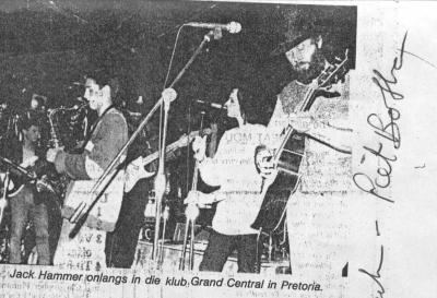 Jack Hammer on stage